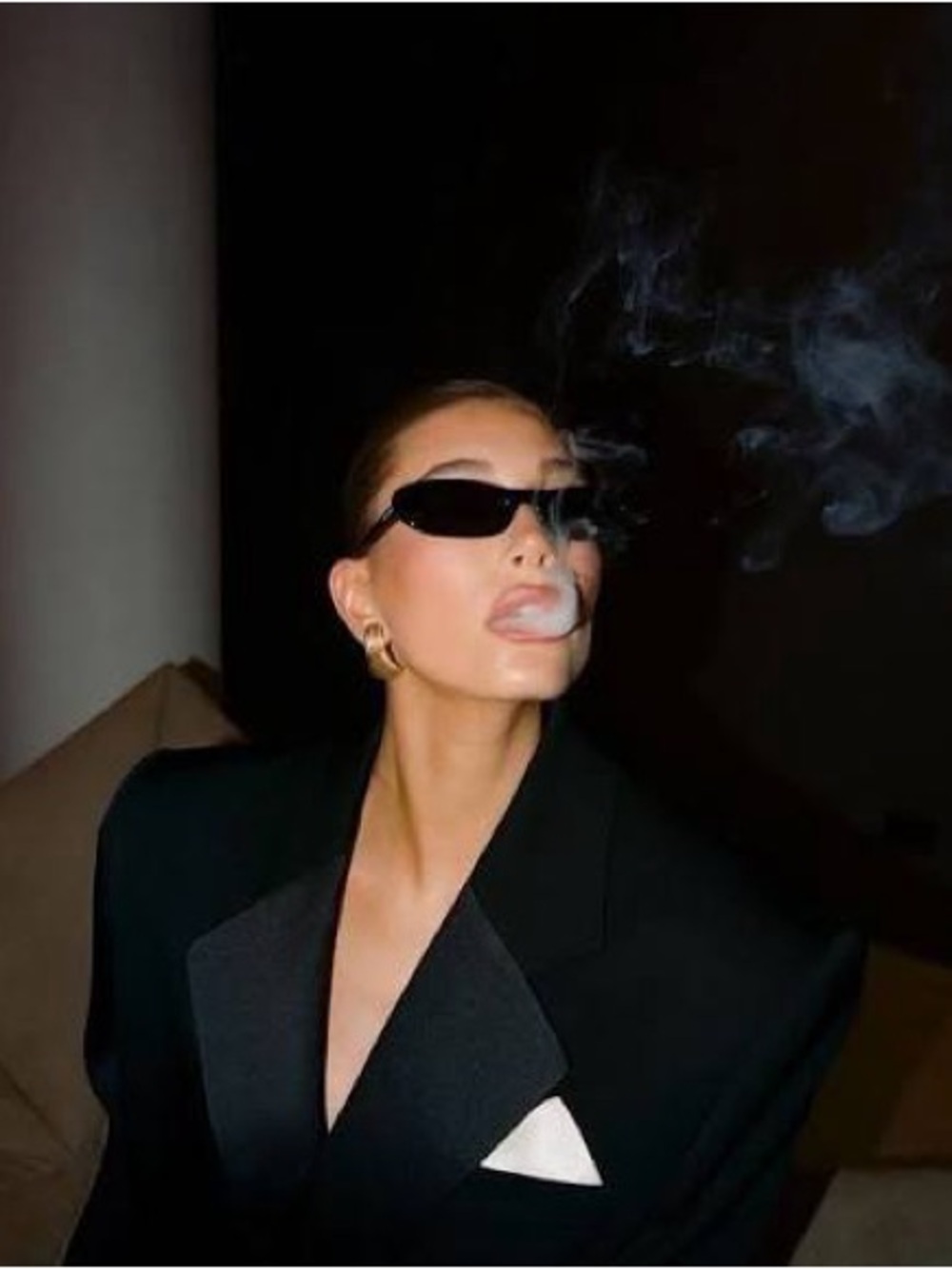 🤎Saint Laurent Nude Oval Sunglasses Chic Minimal Frame ✨ - Picture 9 of 10